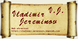 Vladimir Jereminov vizit kartica